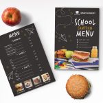 School Canteen Menu Design Template In Psd, Word, Publisher With Free School Lunch Menu Templates