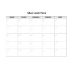 School Lunch Menu Template Free Download with Free School Lunch Menu Templates