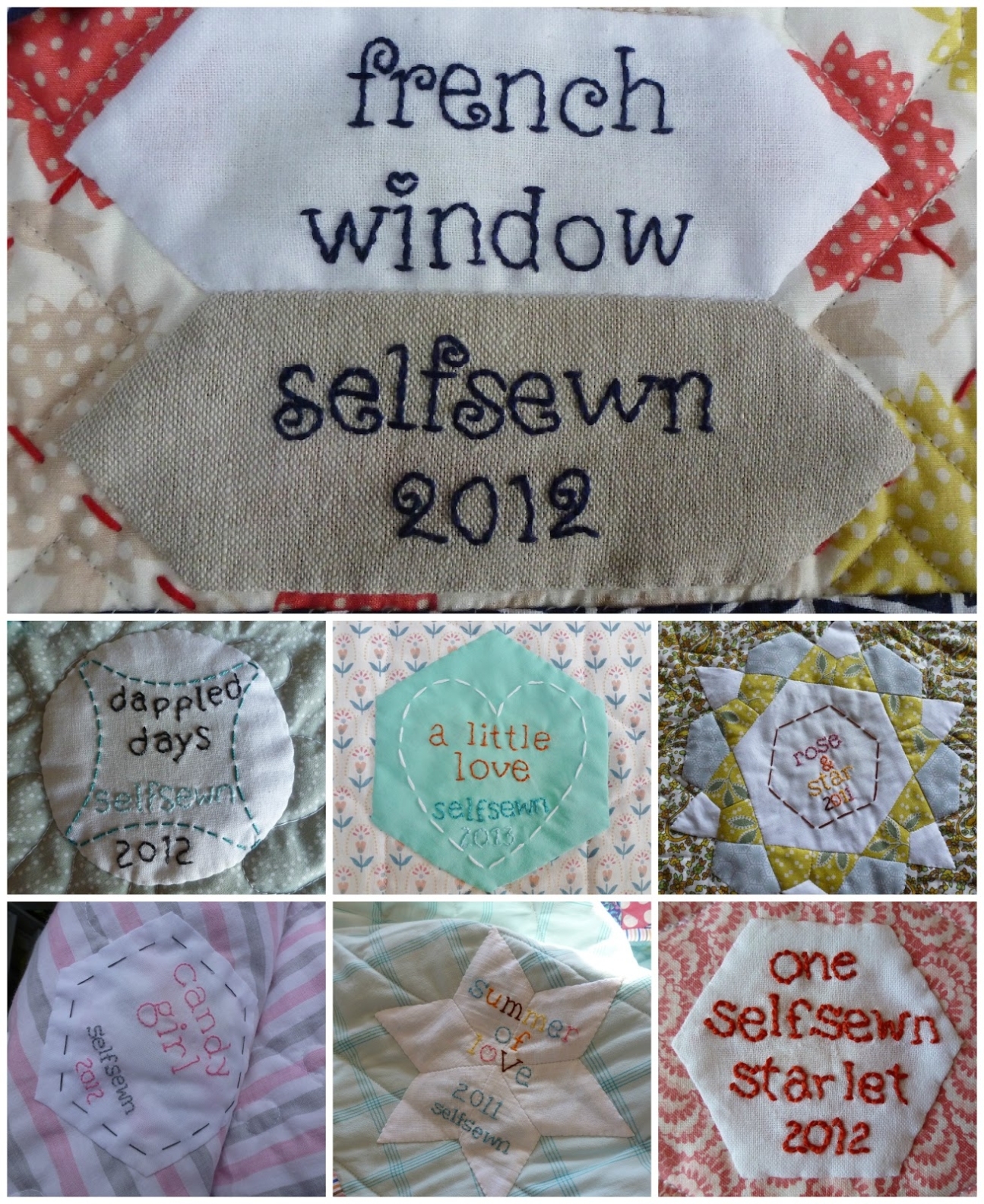 Selfsewn: Hand Embroidered Quilt Label Tutorial Pertaining To Quilt Label Template
