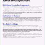 Service Level Agreement Vorlage: 19 Stile Kostenlos Für Sie – Kostenlos In Standard Service Level Agreement Template