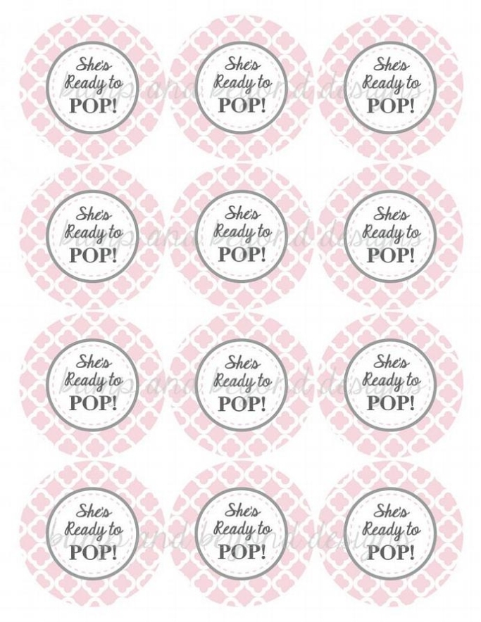 She'S Ready To Pop Baby Shower | Bumpandbeyonddesigns With Ready To Pop Labels Template