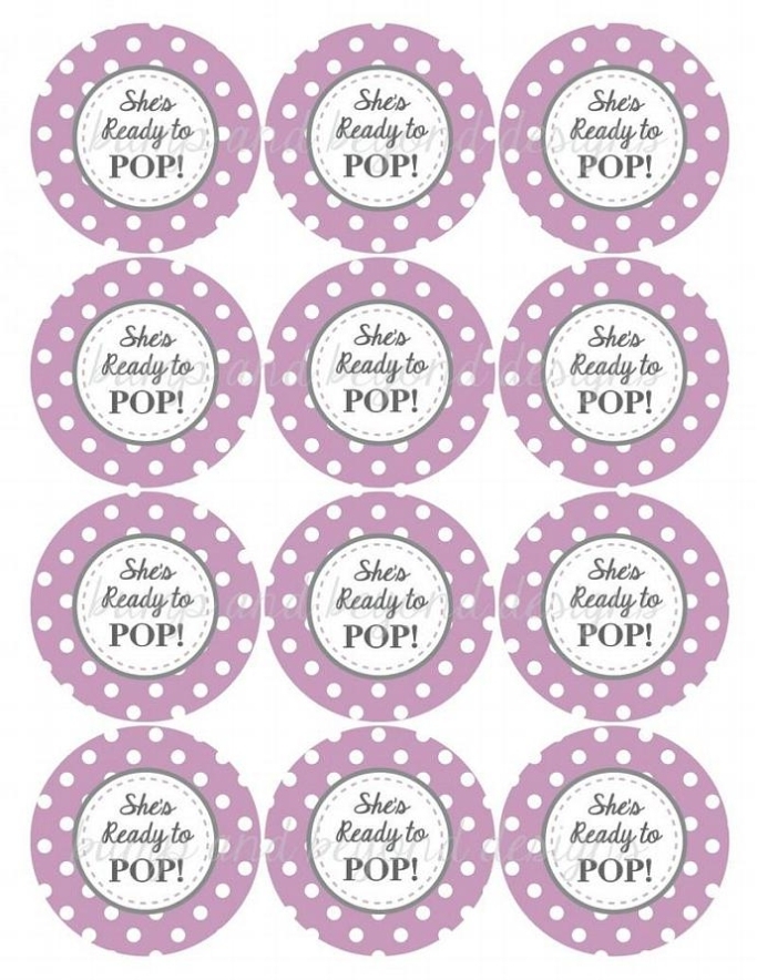 She'S Ready To Pop Printable Stickers | Bumpandbeyonddesigns Inside Ready To Pop Labels Template