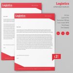 Simple Logistics A4 Letterhead Template | Free & Premium Templates With Trucking Company Letterhead Templates