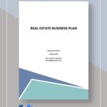 Simple Real Estate Business Plan Template – Google Docs, Word Inside Property Development Business Plan Template Free