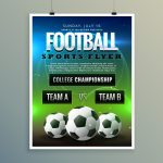 Soccer Football Poster Flyer Template – Download Free Vector Art, Stock For Sports Flyer Template Free