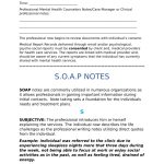 Social Work Soap Notes Examples - Audreybraun for Social Work Case Notes Template