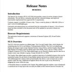 Software Release Notes Template Word | Popular Professional Template Regarding Software Release Notes Template