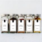 Spice Labels Template Printable Spice Jar Label Modern | Etsy Intended For Templates For Labels For Jars