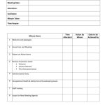Staff Meeting Agenda & Minutes Template In Word And Pdf Formats – Page With Regard To One On One Staff Meeting Agenda Template