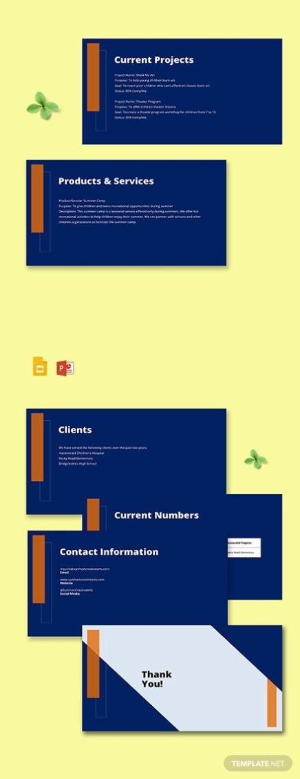 Startup Business Company Profile Template – Powerpoint | Template Inside Simple Business Profile Template