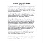 Startup Business Plan Example | Template Business For Business Plan Template For Tech Startup