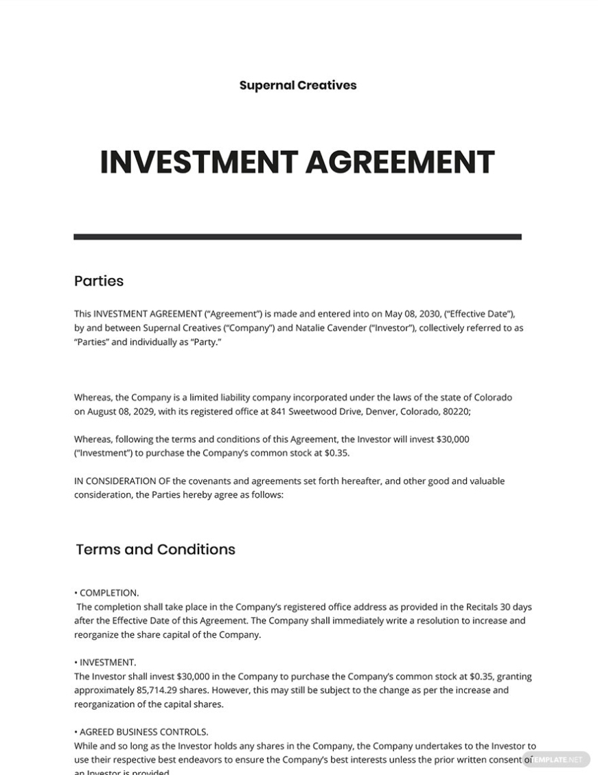 Startup Founders Agreement Template – Google Docs, Word, Apple Pages Regarding Startup Founders Agreement Template