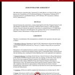 Subcontractor Agreement Form, Template (With Sample) Intended For Small Business Subcontracting Plan Template