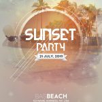 Sunset Party – Free Psd Flyer Template On Behance Within Free Printable Flyers Templates