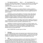 Supplier Agreement Contract Template | Doctemplates Intended For Supplier Quality Agreement Template