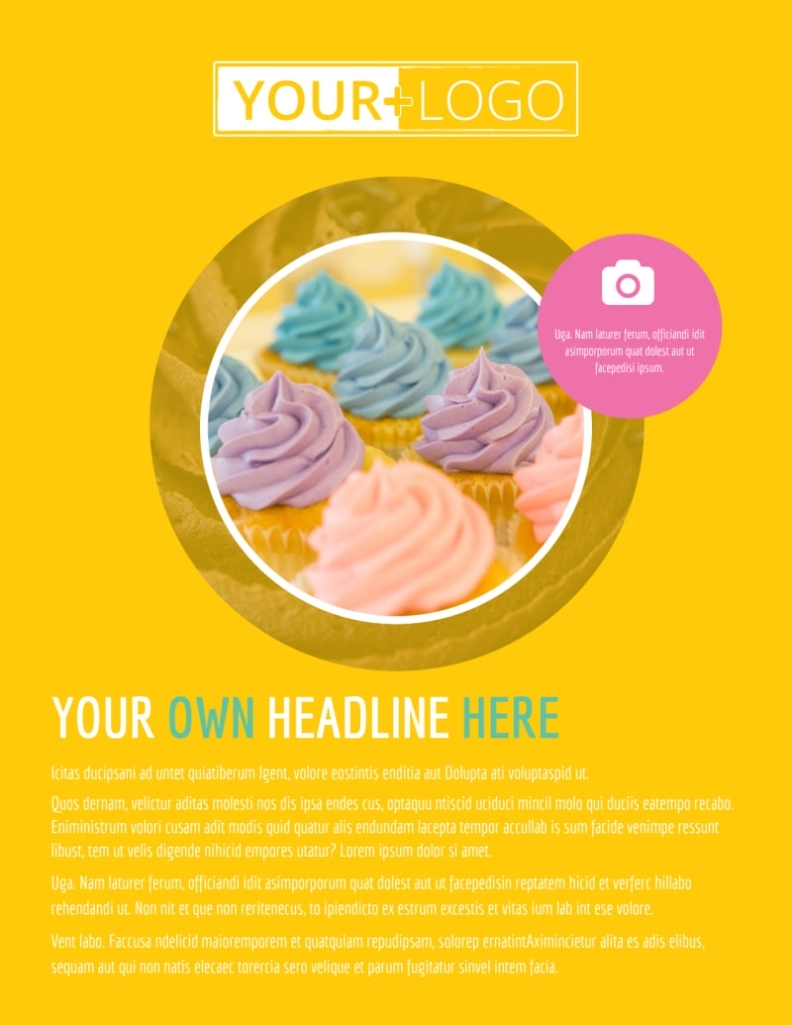 Sweet Cupcake Shop Flyer Template | Mycreativeshop With Cupcake Flyer Templates Free