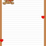 Teddy Bear Writing Paper For Kids throughout Letter Writing Template For Kids