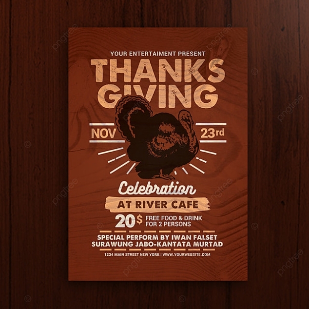 Thanksgiving Celebration Flyer Template For Free Download On Pngtree In Thanksgiving Flyer Template Free Download