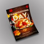 Thanksgiving Day Free Psd Flyer Template | Free Psd | Ui Download Within Thanksgiving Flyer Template Free Download