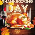 Thanksgiving Day Party Free Psd Flyer Template – Psd – Freepsdflyer In Thanksgiving Flyers Free Templates