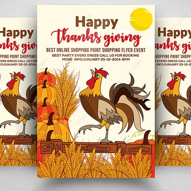 Thanksgiving Flyer Template Template For Free Download On Pngtree In Thanksgiving Flyer Template Free Download