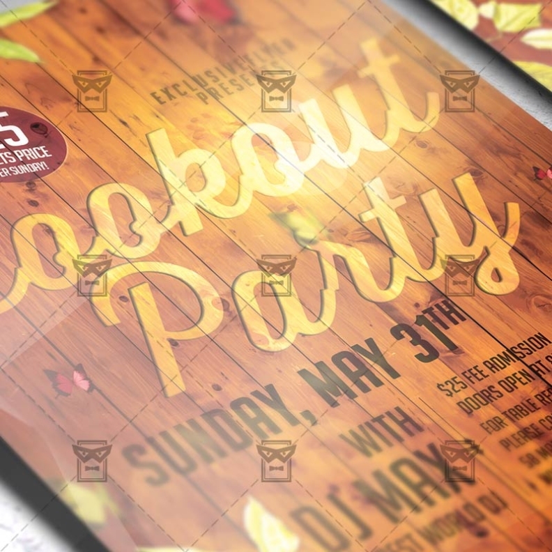 The Cookout Party – Seasonal A5 Flyer Template | Exclsiveflyer | Free For Cookout Flyer Template
