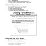 The Formal Outline Note Taking System Standard Outline Format regarding Notes Outline Template