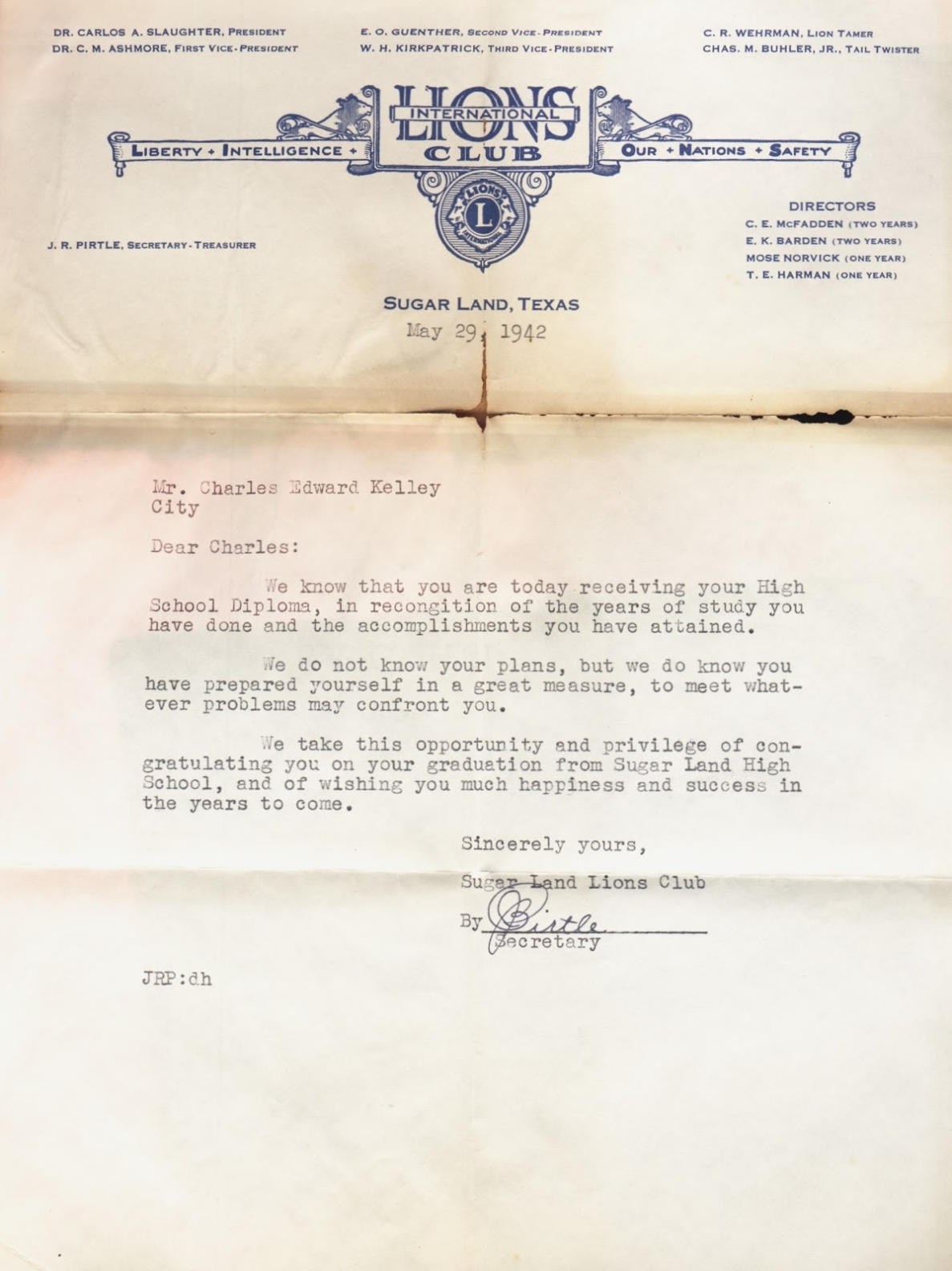 The Old Sugar Land Club House: More Of The Sugar Land Lions Club With Regard To American Legion Letterhead Template