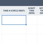 The Only Shot List Template You Need — With Free Download Throughout Script Supervisor Notes Template