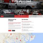 Towing Company WordPress Theme #51841 with Towing Business Plan Template