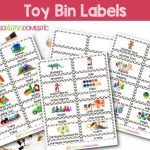 Toy Bin Labels Gray Printable For Classroom Or Playroom In Bin Labels Template