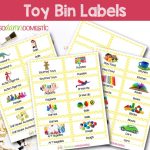 Toy Bin Labels Yellow Printable For Classroom Or Playroom regarding Bin Labels Template