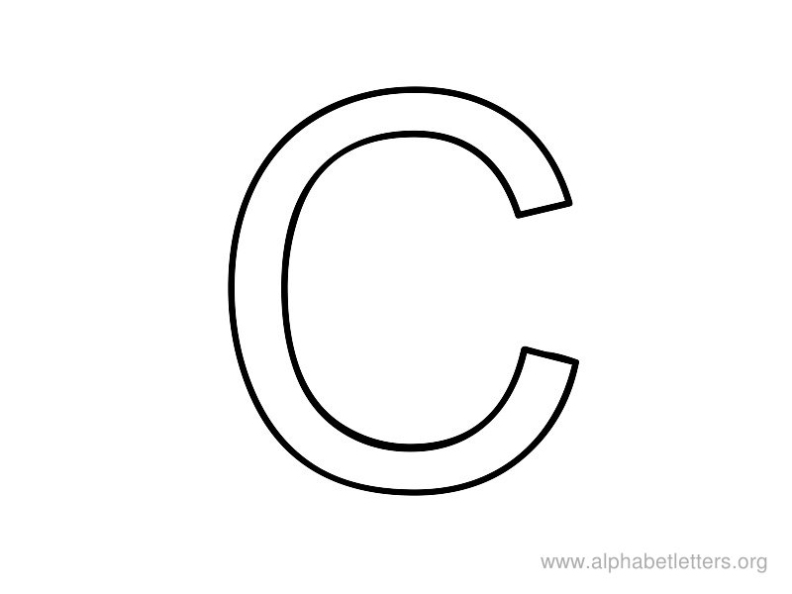 Trace Letter C – Clipart Best Regarding Large Letter C Template