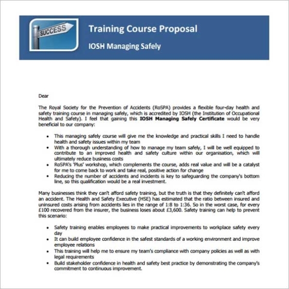 Training Proposal Template - Free Sample, Example, Format Download! In Workshop Proposal Template