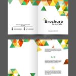 Two Page Business Brochure Or Template. Stock Illustration In 2 Page Flyer Template