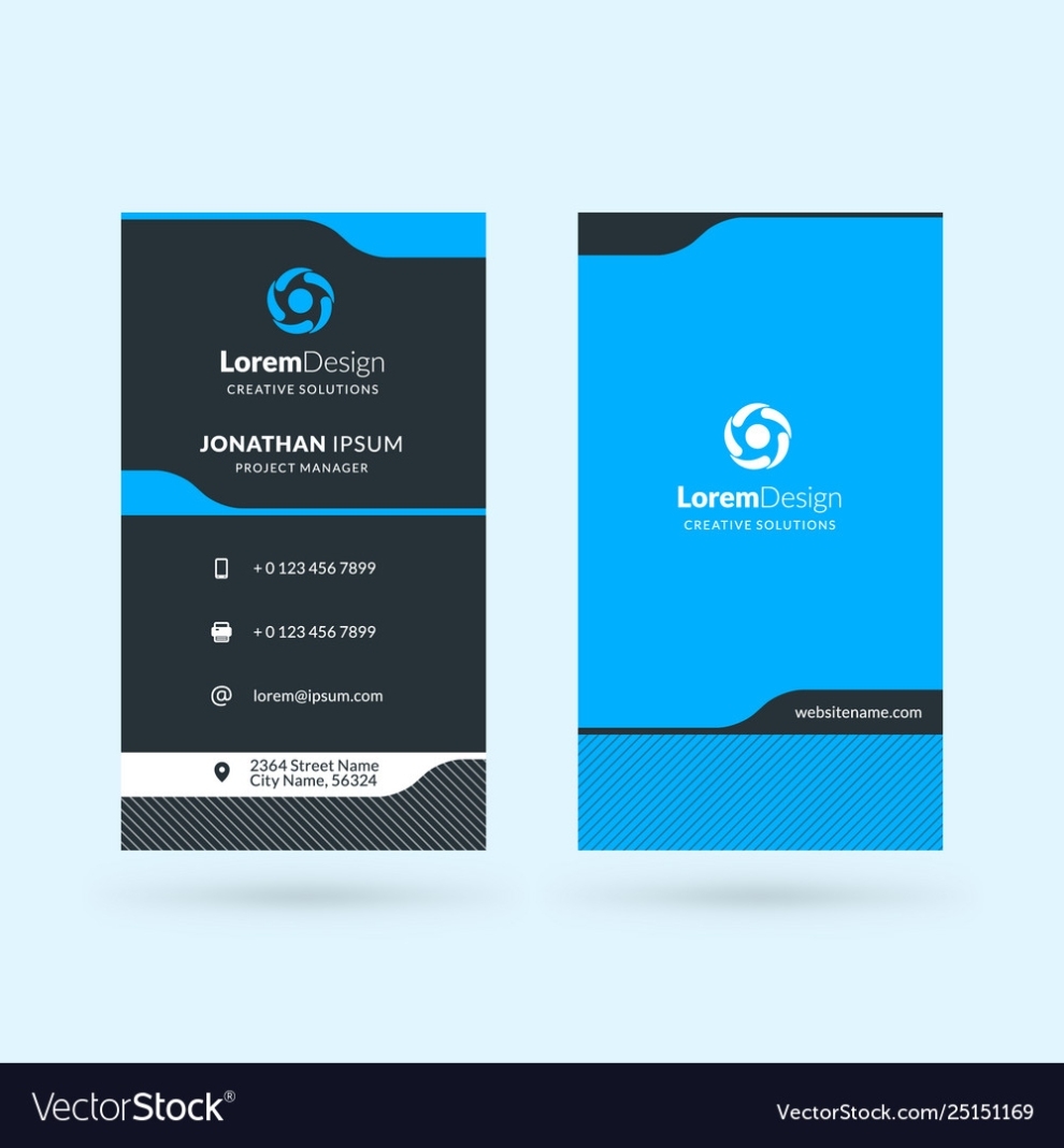 Two Sided Business Cards : Design Print Ready Double Sided Business Intended For 2 Sided Business Card Template Word
