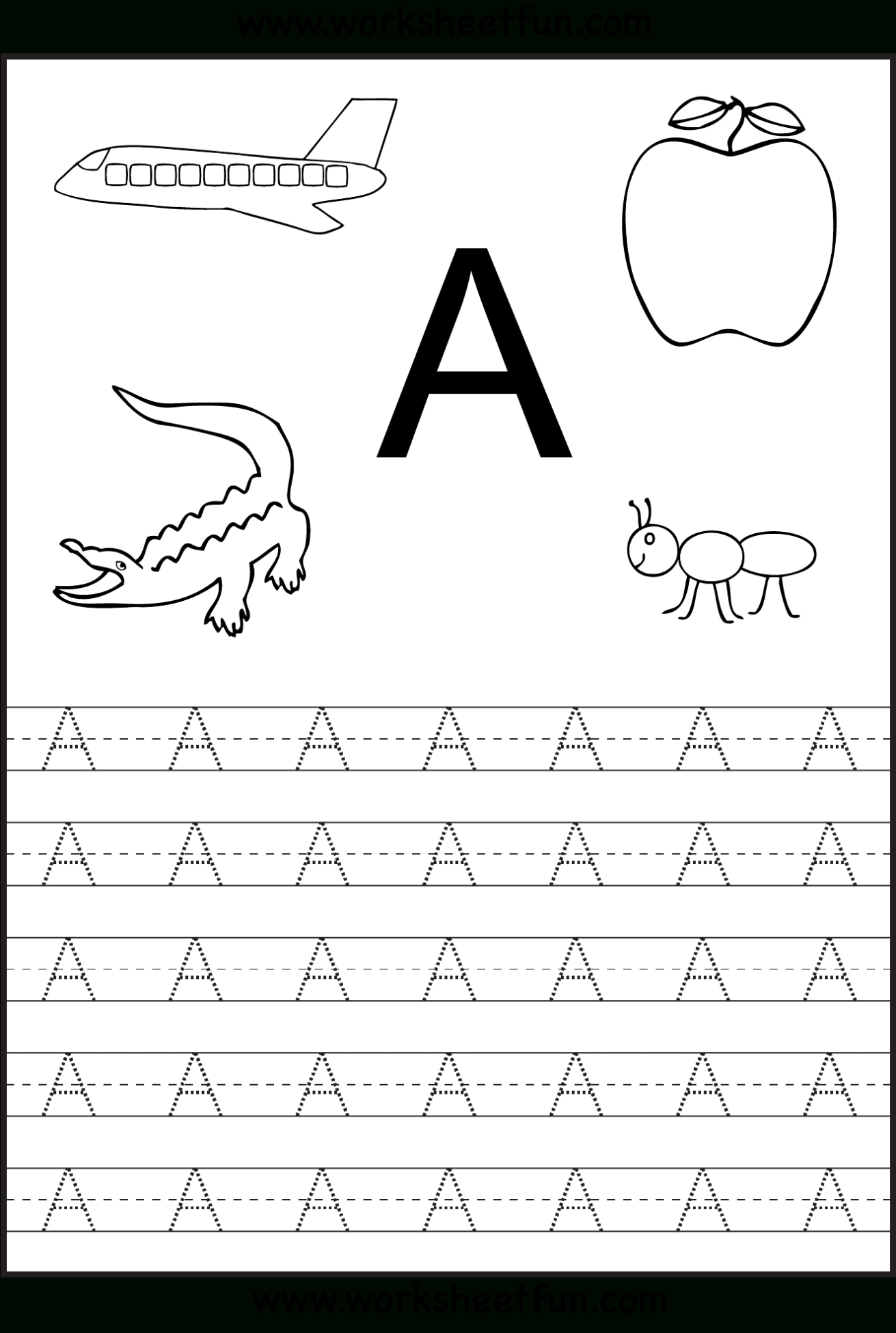 Uppercase Letters Tracing Free Printables - Tracinglettersworksheets For Tracing Letters Template