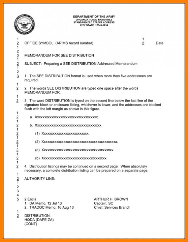 Us Army Memo Format | C-Punkt throughout memorandum of agreement template army
