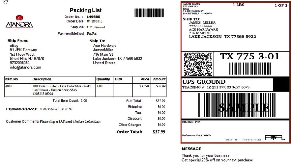 Usps Shipping Label Template Printable Inside Usps Shipping Label Template