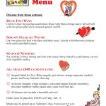 Valentine'S Day Menu Template – 5 Free Templates In Pdf, Word, Excel Throughout Free Valentine Menu Templates
