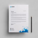 Valkyrie Professional Corporate Letterhead Template - Graphic Prime regarding Letterhead Text Template