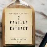 Vanilla Extract Label Printable Vanilla Extract Bottle Label | Etsy Within Homemade Vanilla Extract Label Template