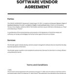 Vendor Agreement Template – Google Docs, Word, Apple Pages | Template With Supplier Quality Agreement Template