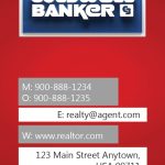 Vertical Red Coldwell Banker Business Card With Head Shot - Design #104443 intended for Coldwell Banker Business Card Template