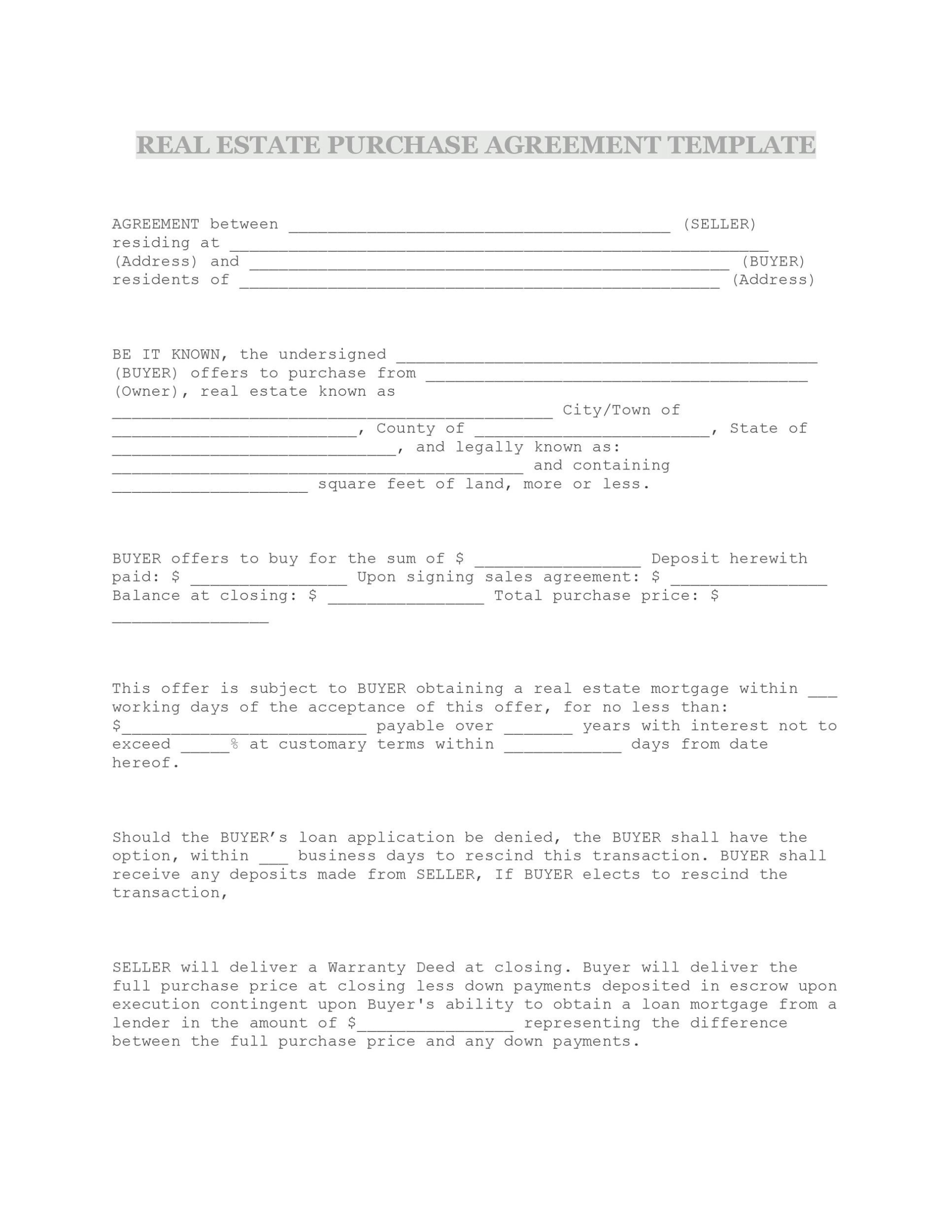 [View 21+] View Small Business Business Purchase Agreement Template With Regard To Land Promotion Agreement Template