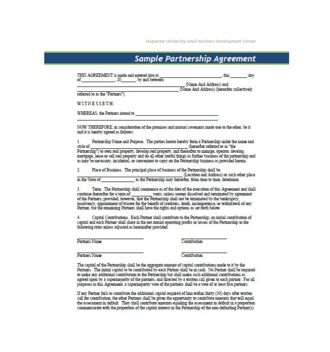 [View 29+] Small Business Business Partnership Agreement Template For Small Business Agreement Template