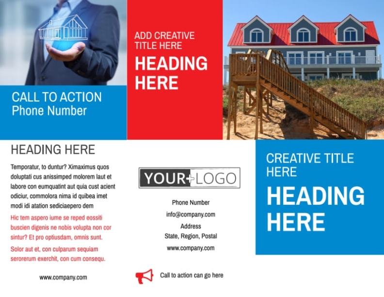 Villa Rental Brochure Template | Mycreativeshop Inside House For Rent Flyer Template Free