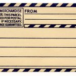 Vintage Clip Art – Old Gummed Parcel Post Label – The Graphics Fairy With Package Address Label Template