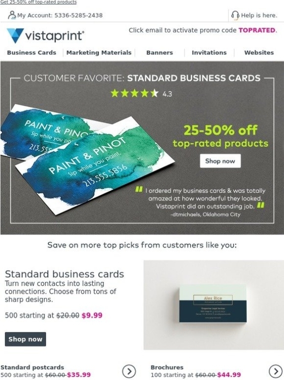 Vistaprint 500 Business Cards For 9.99 Code : Vistaprint Coupon Code Pertaining To Vista Print Business Card Template