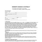 Website Contract Template - 2 Free Templates In Pdf, Word, Excel Download in Website Development Agreement Template